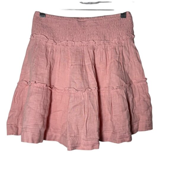 GAP Teen Tiered Skirt Rose Petal Pink Size 10 NWT Ruffle Flowy Summer Spring - Picture 3 of 9